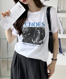 古着風に着映える◎フォトプリント ロゴ ベーシック Tシャツ