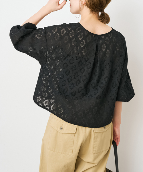 Spick & Span（スピックアンドスパン）の「《WEB限定 / 追加》レースボレロブラウス（シャツ/ブラウス・レディース・ホワイト/ブラック・FREE）」の8枚目の写真