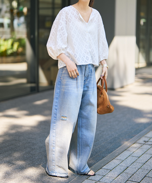Spick & Span（スピックアンドスパン）の「《WEB限定 / 追加》レースボレロブラウス（シャツ/ブラウス・レディース・ホワイト/ブラック・FREE）」の15枚目の写真