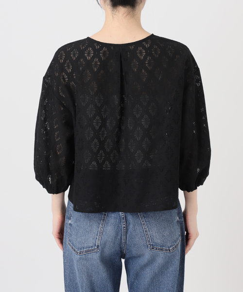 Spick & Span（スピックアンドスパン）の「《WEB限定 / 追加》レースボレロブラウス（シャツ/ブラウス・レディース・ホワイト/ブラック・FREE）」の19枚目の写真