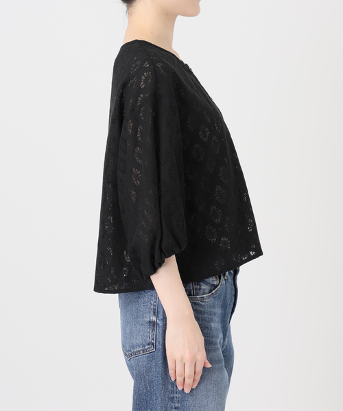 Spick & Span（スピックアンドスパン）の「《WEB限定 / 追加》レースボレロブラウス（シャツ/ブラウス・レディース・ホワイト/ブラック・FREE）」の20枚目の写真