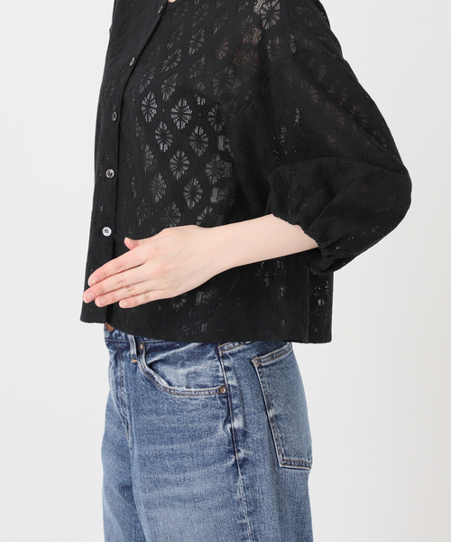 Spick & Span（スピックアンドスパン）の「《WEB限定 / 追加》レースボレロブラウス（シャツ/ブラウス・レディース・ホワイト/ブラック・FREE）」の22枚目の写真