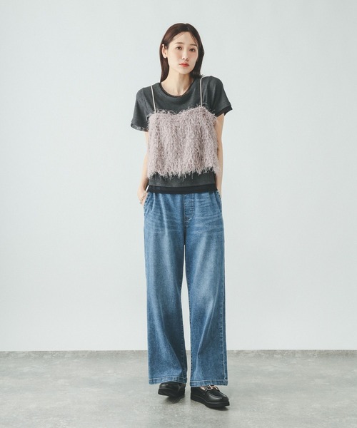 GLOBAL WORK(グローバルワーク)の「フリンジビスチェ/797325(その他トップス・レディース・アイボリー/グレイッシュベージュ・FREE)」の9枚目の写真