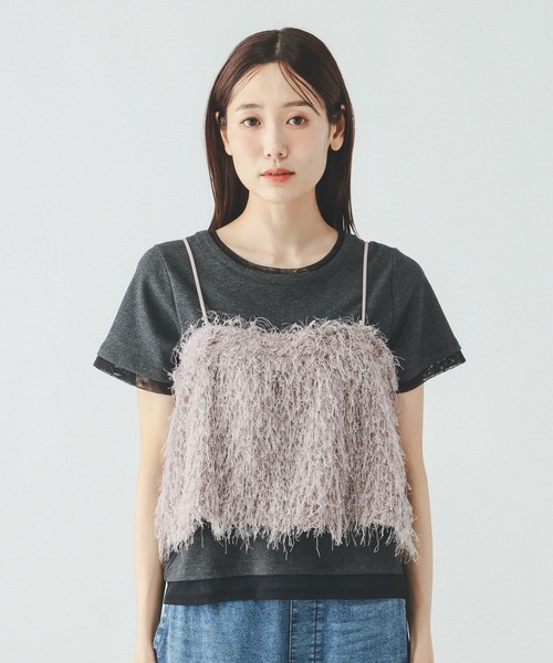 GLOBAL WORK(グローバルワーク)の「フリンジビスチェ/797325(その他トップス・レディース・アイボリー/グレイッシュベージュ・FREE)」の13枚目の写真
