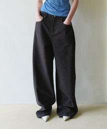 GARMENT DYING PANTS BLACK