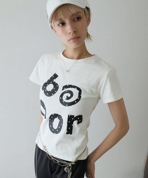 Ulysses(ユリシス)の「ドットロゴクルーネックTシャツ(Tシャツ/カットソー・レディース・ホワイト・L/M/S)」の11枚目の写真
