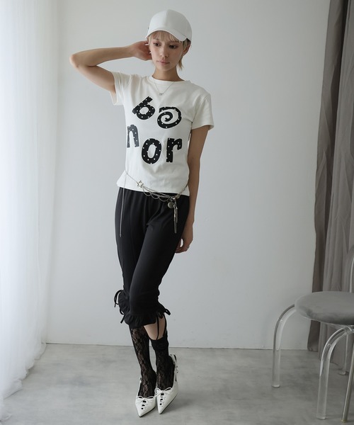 Ulysses(ユリシス)の「ドットロゴクルーネックTシャツ(Tシャツ/カットソー・レディース・ホワイト・L/M/S)」の9枚目の写真