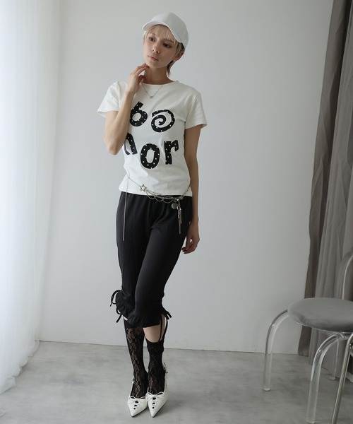 Ulysses(ユリシス)の「ドットロゴクルーネックTシャツ(Tシャツ/カットソー・レディース・ホワイト・L/M/S)」の10枚目の写真