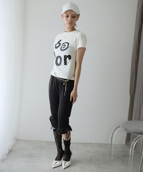 Ulysses(ユリシス)の「ドットロゴクルーネックTシャツ(Tシャツ/カットソー・レディース・ホワイト・L/M/S)」の2枚目の写真