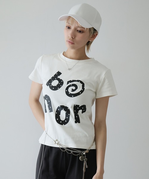 Ulysses(ユリシス)の「ドットロゴクルーネックTシャツ(Tシャツ/カットソー・レディース・ホワイト・L/M/S)」の13枚目の写真