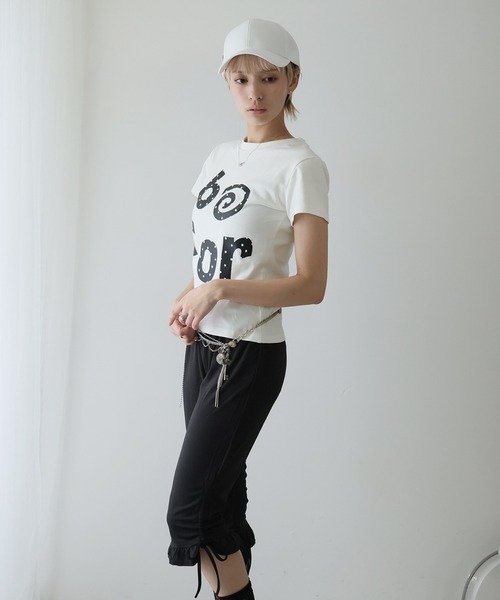 Ulysses(ユリシス)の「ドットロゴクルーネックTシャツ(Tシャツ/カットソー・レディース・ホワイト・L/M/S)」の7枚目の写真