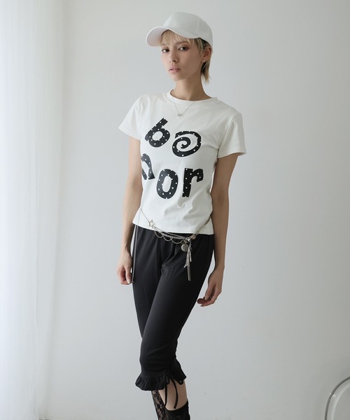 Ulysses(ユリシス)の「ドットロゴクルーネックTシャツ(Tシャツ/カットソー・レディース・ホワイト・L/M/S)」の8枚目の写真