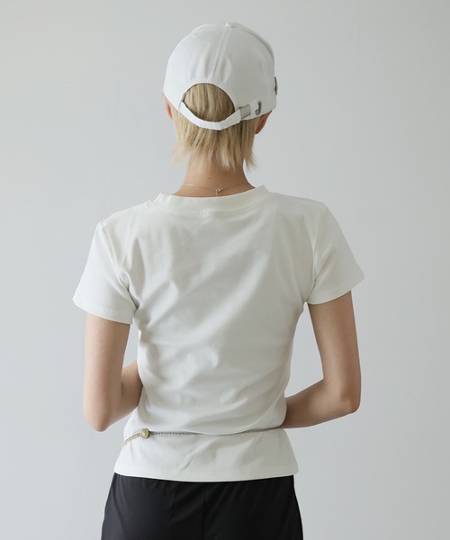 Ulysses(ユリシス)の「ドットロゴクルーネックTシャツ(Tシャツ/カットソー・レディース・ホワイト・L/M/S)」の5枚目の写真