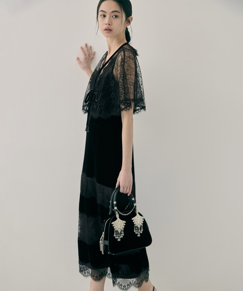 tanakadaisuke(タナカダイスケ)の「【tanakadaisuke/タナカダイスケ】wing bijou hand bag/ウィングビジューハンドバッグ(ハンドバッグ・レディース・ブラック・FREE)」の9枚目の写真