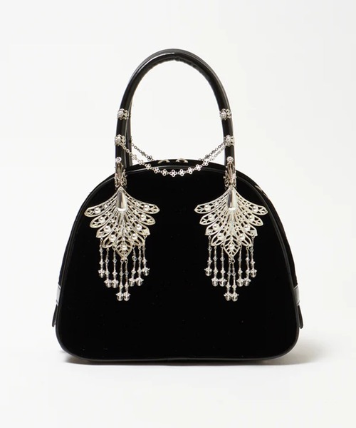 tanakadaisuke(タナカダイスケ)の「【tanakadaisuke/タナカダイスケ】wing bijou hand bag/ウィングビジューハンドバッグ(ハンドバッグ・レディース・ブラック・FREE)」の2枚目の写真
