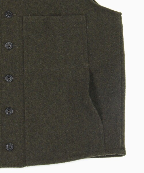 FILSON（フィルソン）の「FILSON/フィルソン Mackinaw Wool Vest/フィルソン マッキノー ウール ベスト（その他アウター・メンズ・ネイビー/チャコールグレー/オリーブ・X-SMALL/X-LARGE/SMALL/LARGE/MEDIUM）」の7枚目の写真