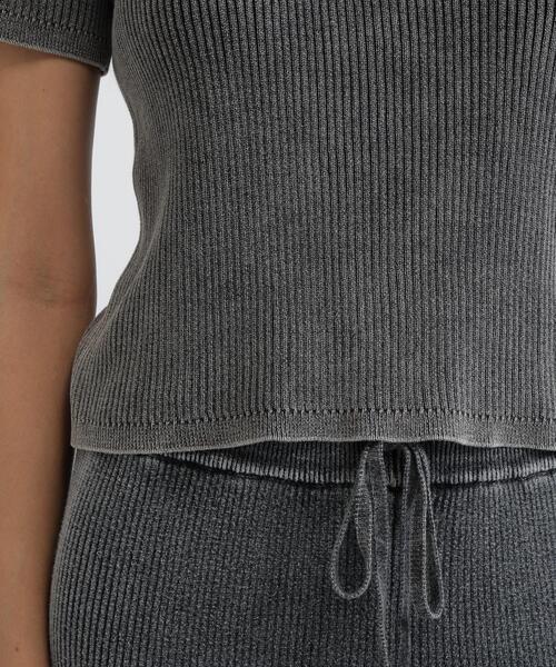 AVIREX(アヴィレックス)の「VINTAGE WASH WAPPEN KNIT PULLOVER(Tシャツ/カットソー・レディース・ネイビー/ブラック・S/M)」の10枚目の写真