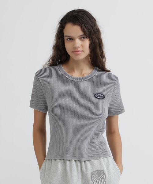 AVIREX(アヴィレックス)の「VINTAGE WASH WAPPEN KNIT PULLOVER(Tシャツ/カットソー・レディース・ネイビー/ブラック・S/M)」の13枚目の写真