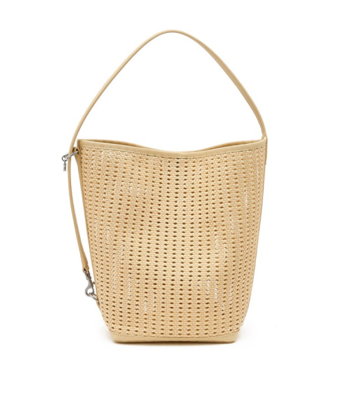athe（アテ）の「[PANIER] ライトベージュ パニエ メッシュ ショルダーバッグL AABA6E841Y1（ショルダーバッグ・レディース・ライトイエロー・FREE）」の2枚目の写真