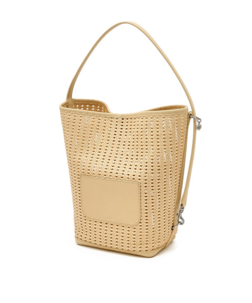 athe（アテ）の「[PANIER] ライトベージュ パニエ メッシュ ショルダーバッグL AABA6E841Y1（ショルダーバッグ・レディース・ライトイエロー・FREE）」の3枚目の写真