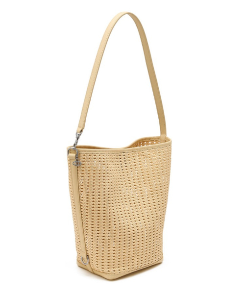 athe（アテ）の「[PANIER] ライトベージュ パニエ メッシュ ショルダーバッグL AABA6E841Y1（ショルダーバッグ・レディース・ライトイエロー・FREE）」の4枚目の写真