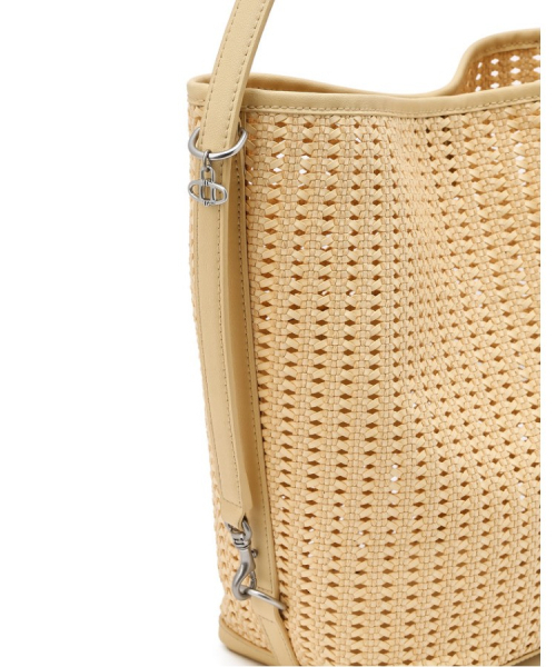athe（アテ）の「[PANIER] ライトベージュ パニエ メッシュ ショルダーバッグL AABA6E841Y1（ショルダーバッグ・レディース・ライトイエロー・FREE）」の9枚目の写真