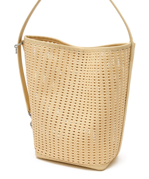 athe（アテ）の「[PANIER] ライトベージュ パニエ メッシュ ショルダーバッグL AABA6E841Y1（ショルダーバッグ・レディース・ライトイエロー・FREE）」の10枚目の写真