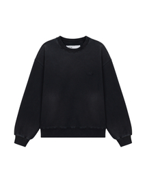 MTTIRE（マティレ）の「ME WASHED OVERLAY SWEATSHIRT / BLACK（スウェット）」