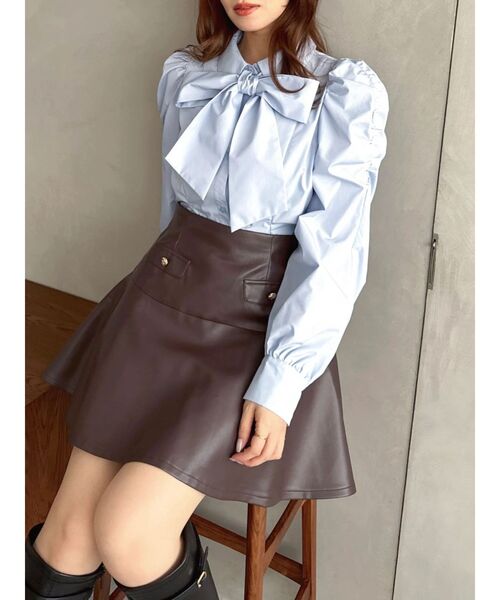 dazzlin（ダズリン）の「バリエフレアミニスカート（スカート・レディース・キャメル/その他1/レッド/ブラウン・MEDIUM/SMALL）」の19枚目の写真