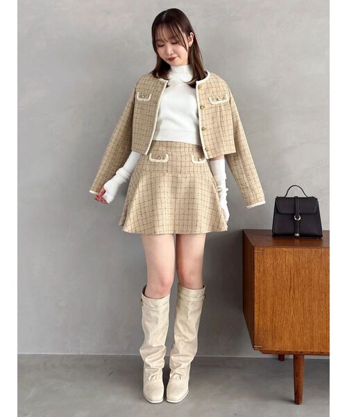 dazzlin（ダズリン）の「バリエフレアミニスカート（スカート・レディース・キャメル/その他1/レッド/ブラウン・MEDIUM/SMALL）」の21枚目の写真