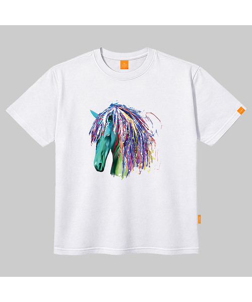 LLAMO（エラモ）の「ミントユニコーン 半袖Tシャツ 男女共用 ビッグサイズ S 4XL（Tシャツ/カットソー・レディース・ホワイト/ブラック/レッド/カーキ・SMALL/MEDIUM/LARGE/X-LARGE/2XL/4XL/3XL）」の2枚目の写真