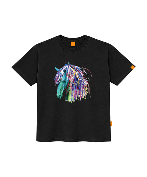 LLAMO（エラモ）の「ミントユニコーン 半袖Tシャツ 男女共用 ビッグサイズ S 4XL（Tシャツ/カットソー・レディース・ホワイト/ブラック/レッド/カーキ・SMALL/MEDIUM/LARGE/X-LARGE/2XL/4XL/3XL）」の6枚目の写真