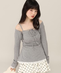 ボレロカーディガン/レースキャミ2P　1050654