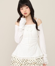 Heather | ボレロカーディガン/レースキャミ2P　1050654(アンサンブル)