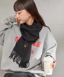 FRED PERRY | 【WEB先行予約】[FRED PERRY/フレッドペリー] ワンポイントロゴ刺繍 ウールマフラー(WEB限定)(マフラー)