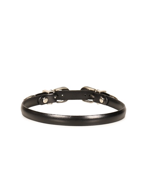TOGA(トーガ)の「DOUBLE BUCKLE LEATHER BANGLE(ベルト・メンズ・ブラック・OS)」の3枚目の写真