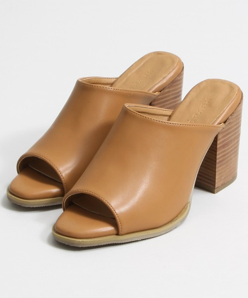 WEGO（ウィゴー）の「DISPARK/ヒールサンダル（サンダル・レディース・アニマル/ブラック/ベージュ・LARGE/MEDIUM）」の10枚目の写真