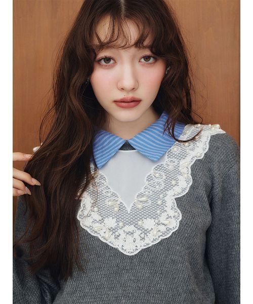 LILY BROWN(リリーブラウン)の「リボンメタルイヤリング(イヤリング・レディース・シルバー/ゴールド・F)」の5枚目の写真