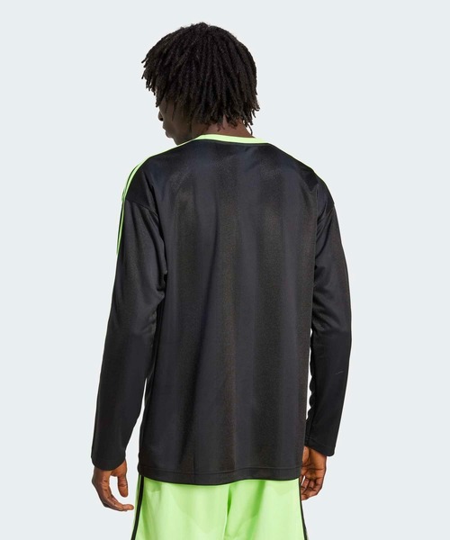 adidas(アディダス)の「adidas アディカラー ジャカード 長袖ジャージー / ロンT / アディダスオリジナルス adidas Originals(Tシャツ/カットソー・メンズ・ブラック・XX-LARGE/3XL/X-SMALL/MEDIUM/SMALL/X-LARGE/LARGE)」の2枚目の写真