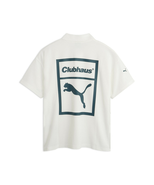 PUMA(プーマ)の「PUMA プーマ メンズ ゴルフ PUMA x CLUBHAUS リラックス 半袖 ポロシャツ(ポロシャツ・メンズ・ブラック×ブルー/ホワイト系その他/ホワイト×グリーン/ブラック×ホワイト/ホワイト系その他2・X-LARGE/XX-LARGE/MEDIUM/SMALL/LARGE)」の6枚目の写真