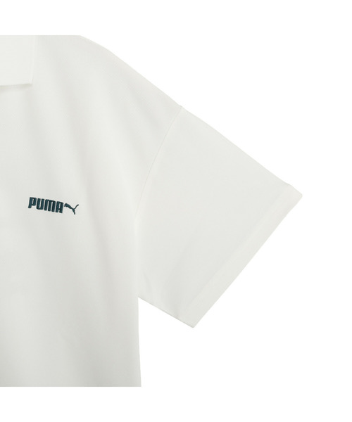 PUMA(プーマ)の「PUMA プーマ メンズ ゴルフ PUMA x CLUBHAUS リラックス 半袖 ポロシャツ(ポロシャツ・メンズ・ブラック×ブルー/ホワイト系その他/ホワイト×グリーン/ブラック×ホワイト/ホワイト系その他2・X-LARGE/XX-LARGE/MEDIUM/SMALL/LARGE)」の7枚目の写真