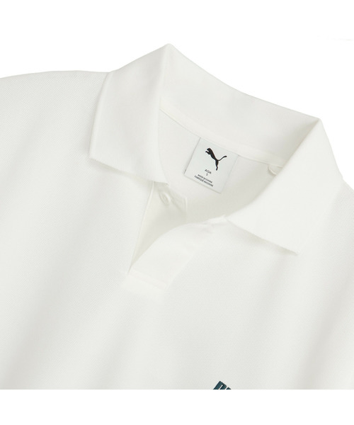 PUMA(プーマ)の「PUMA プーマ メンズ ゴルフ PUMA x CLUBHAUS リラックス 半袖 ポロシャツ(ポロシャツ・メンズ・ブラック×ブルー/ホワイト系その他/ホワイト×グリーン/ブラック×ホワイト/ホワイト系その他2・X-LARGE/XX-LARGE/MEDIUM/SMALL/LARGE)」の9枚目の写真