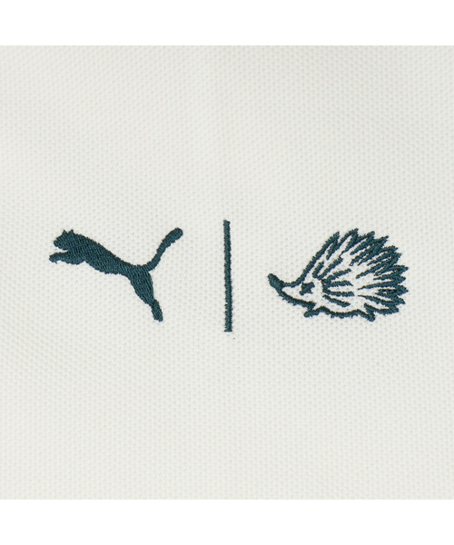 PUMA(プーマ)の「PUMA プーマ メンズ ゴルフ PUMA x CLUBHAUS リラックス 半袖 ポロシャツ(ポロシャツ・メンズ・ブラック×ブルー/ホワイト系その他/ホワイト×グリーン/ブラック×ホワイト/ホワイト系その他2・X-LARGE/XX-LARGE/MEDIUM/SMALL/LARGE)」の12枚目の写真