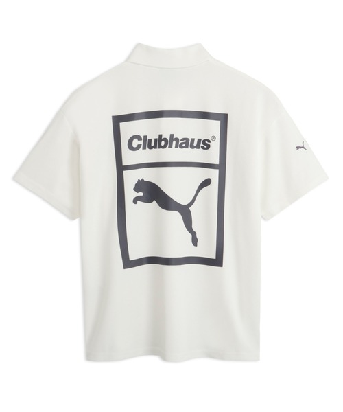 PUMA(プーマ)の「PUMA プーマ メンズ ゴルフ PUMA x CLUBHAUS リラックス 半袖 ポロシャツ(ポロシャツ・メンズ・ブラック×ブルー/ホワイト系その他/ホワイト×グリーン/ブラック×ホワイト/ホワイト系その他2・X-LARGE/XX-LARGE/MEDIUM/SMALL/LARGE)」の4枚目の写真