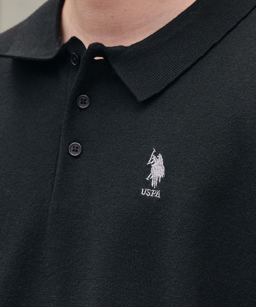U.S. POLO ASSN.(ユーエスポロアッスン)の「U.S. POLO ASSN./ユーエスポロアッスン 別注 ワンポイント刺繍 アソート オーバーサイズ 長袖ニットポロ(ニット/セーター・メンズ・チャコール/ブラック/ネイビー/ブラック系/ネイビー系・S/L/M)」の20枚目の写真
