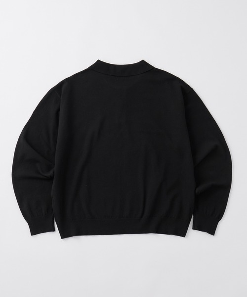 U.S. POLO ASSN.(ユーエスポロアッスン)の「U.S. POLO ASSN./ユーエスポロアッスン 別注 ワンポイント刺繍 アソート オーバーサイズ 長袖ニットポロ(ニット/セーター・メンズ・チャコール/ブラック/ネイビー/ブラック系/ネイビー系・S/L/M)」の8枚目の写真