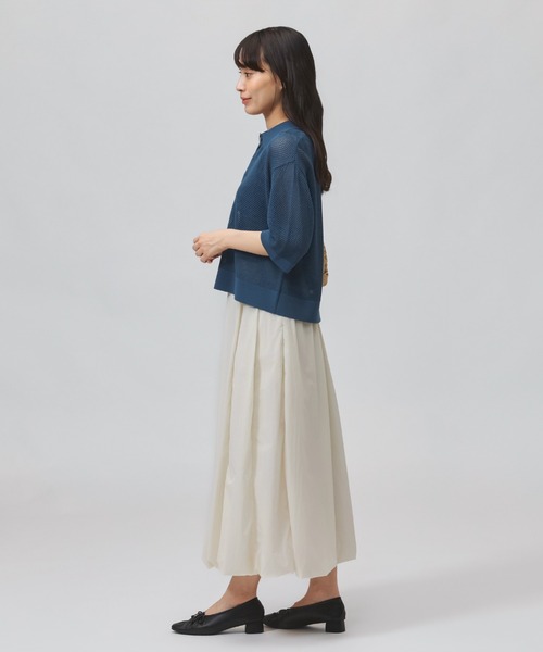 TIGORA（ティゴラ）の「ティゴラ TIGORA メッシュニットポロシャツ（ポロシャツ・レディース・ブルー/ブラック/チャコールグレー・M/L）」の10枚目の写真