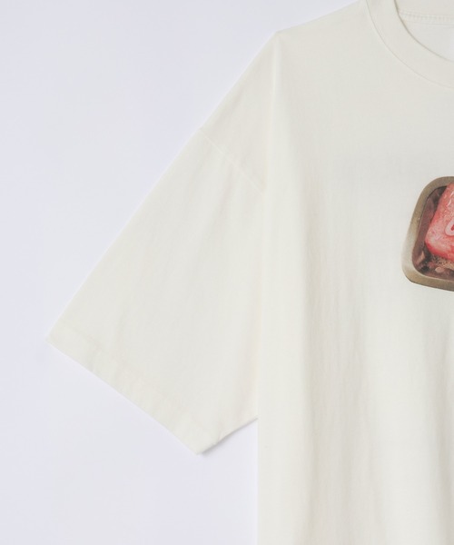 SLICK(スリック)の「【SLICK/スリック】FIGHT CLUB Printed T-shirt 01 / ファイトクラブ ロゴプリントTシャツ / パウダー加工 / オーバーサイズ / ヴィンテージライク(Tシャツ/カットソー・メンズ・ブラック/ホワイト・3/2/1)」の3枚目の写真