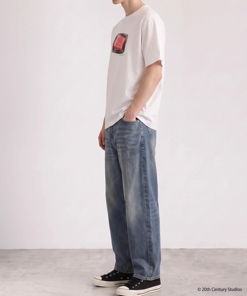 SLICK(スリック)の「【SLICK/スリック】FIGHT CLUB Printed T-shirt 01 / ファイトクラブ ロゴプリントTシャツ / パウダー加工 / オーバーサイズ / ヴィンテージライク(Tシャツ/カットソー・メンズ・ブラック/ホワイト・3/2/1)」の8枚目の写真