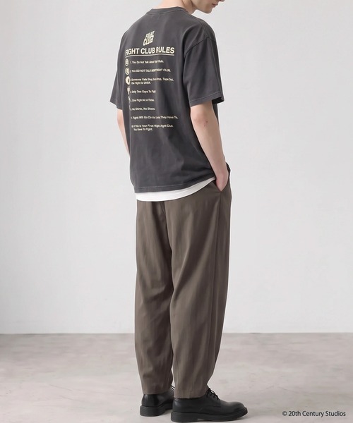 SLICK(スリック)の「【SLICK/スリック】FIGHT CLUB Printed T-shirt 01 / ファイトクラブ ロゴプリントTシャツ / パウダー加工 / オーバーサイズ / ヴィンテージライク(Tシャツ/カットソー・メンズ・ブラック/ホワイト・3/2/1)」の14枚目の写真